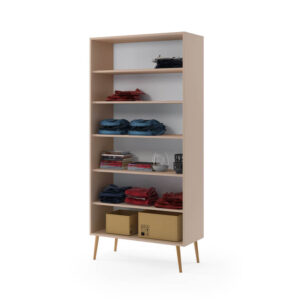 Szafa dwudrzwiowa z półkami Milu