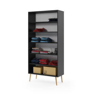 Szafa dwudrzwiowa z półkami Milu