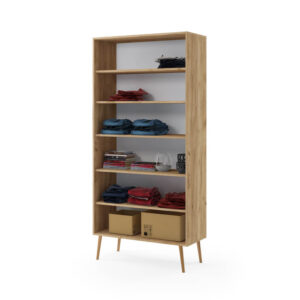 Szafa dwudrzwiowa z półkami Milu