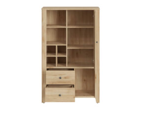 Regał z szufladami Dulce plecionka, otwarte przód