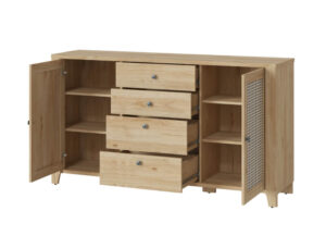 Komody z szufladami Dulce 165×90 cm, otwarta z boku