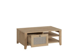 Stolik kawowy z szufladą Dulce 110x68 cm, otwarta