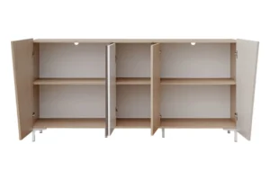 Duża Beżowa komoda w jodełkę 180 cm Picabo OPEN