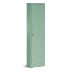 Wąska Wysoka Szafa metalowa ALEX 185x45cm pastelowy zielony