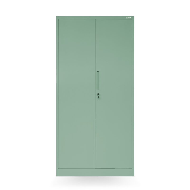 Szafa metalowa dwudrzwiowa z drążkiem DAWID 185x90cm pastelowy zielony