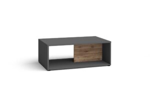 Szary stolik kawowy drewniany prostokątny Melba