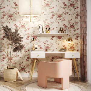 Białe biurko z szufladami po obu stronach Milu