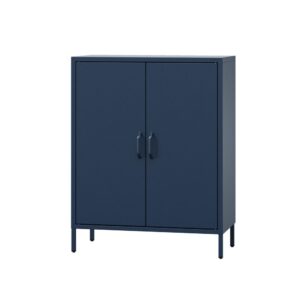 Metalowa komoda Loft VITO 100 cm granatowa
