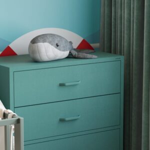 Metalowa komoda z szufladami CARLA 100 cm kolor morski