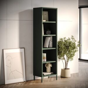Metalowy regał na książki MARIO 50x180 cm butelkowa zieleń