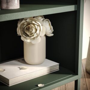 Metalowy regał na książki MARIO 50x180 cm butelkowa zieleń