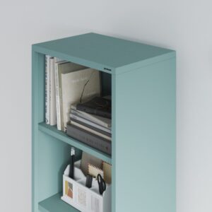 Metalowy regał na książki MARIO 50x180 cm morski