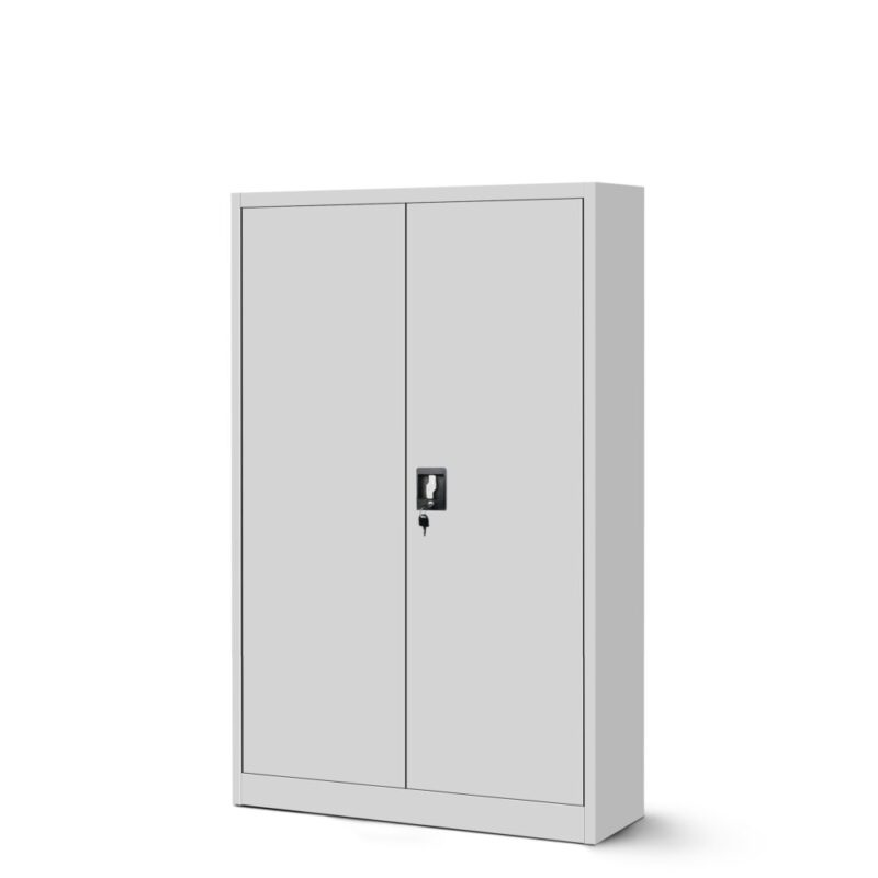 Niska szafa metalowa biurowa loft KEVIN 140x90 cm szara