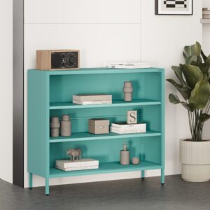 Niski regał metalowy LUCA 100x90 cm morski