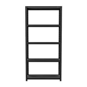 Regał metalowy loftowy SAM 183x90 cm czarny