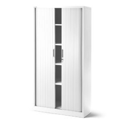 Szafa metalowa drzwi przesuwne DAMIAN 185x90cm biała