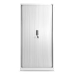 Szafa metalowa drzwi przesuwne DAMIAN 185x90cm biała