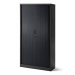 Szafa metalowa drzwi przesuwne DAMIAN 185x90cm czarna