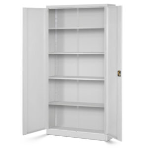 Szafa metalowa z półkami JAN 185x90cm szara