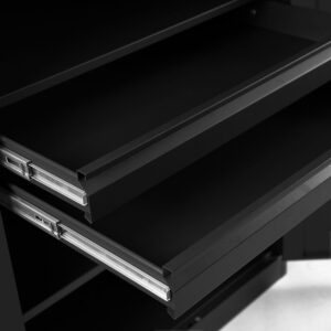 Szafa metalowa z szufladami SZYMON 185x92 cm czarna