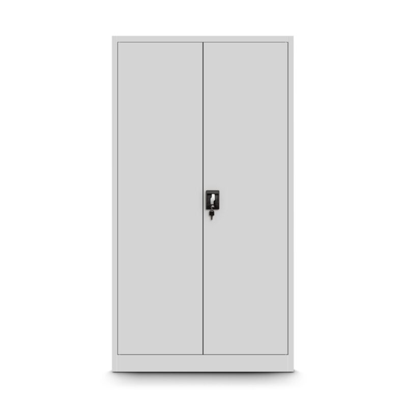 Szafa metalowa z wewnętrznym schowkiem TOMASZ 185x90cm szara