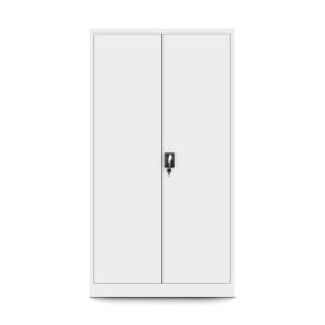 Szafa metalowa z wewnętrznym schowkiem TOMASZ biała