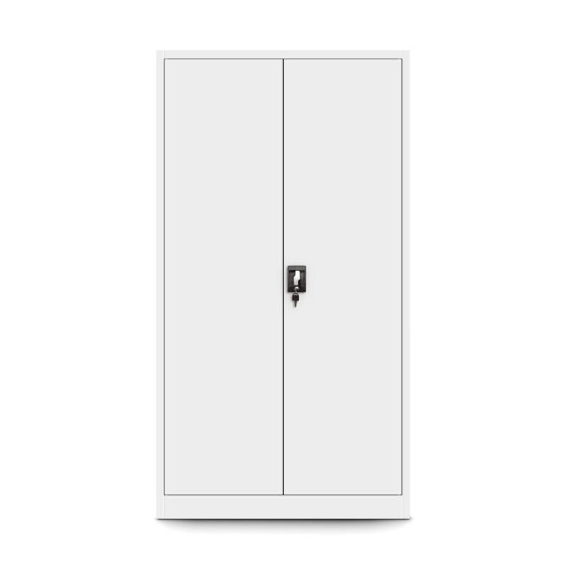 Szafa metalowa z wewnętrznym schowkiem TOMASZ biała