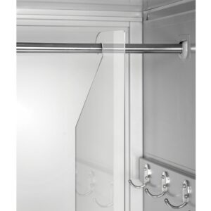 Szafa socjalna ubraniowa czterokomorowa KACPER 2 180x60 cm szara