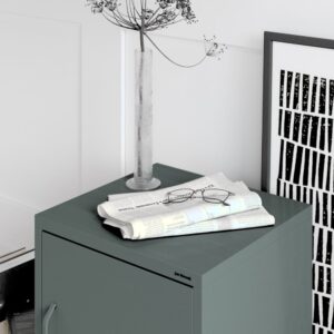 Szafka nocna metalowa MIA loft 42x59 cm butelkowa zieleń
