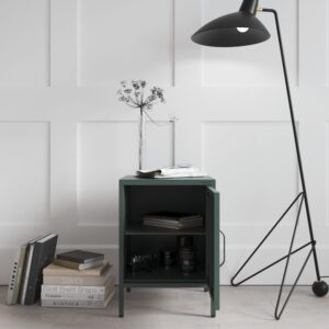 Szafka nocna metalowa MIA loft 42x59 cm butelkowa zieleń