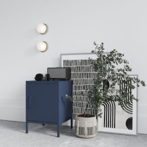 Szafka nocna metalowa MIA loft 42x59 cm granatowa