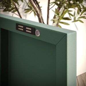 Szafka nocna metalowa MIA loft 42x59 cm morska