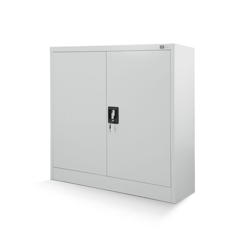 Szafka z półkami BEATA 93x90cm komoda metalowa szara