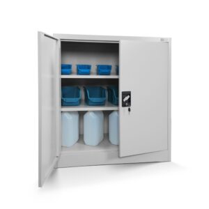 Szafka z półkami BEATA 93x90cm komoda metalowa szara