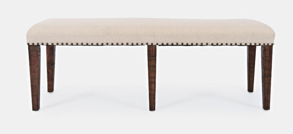 Avola AV1931-52 Ławka tapicerowana ciemnobrązowa 132 cm elegancja - obrazek 1