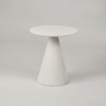 Florence FL01W Stolik Biały Nowoczesny Design 40 cm Idealny do Salonu
