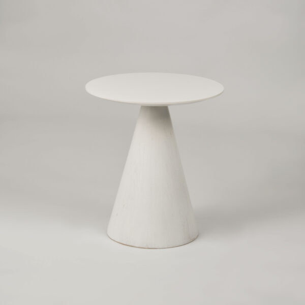Florence FL01W Stolik Biały Nowoczesny Design 40 cm Idealny do Salonu - obrazek 1
