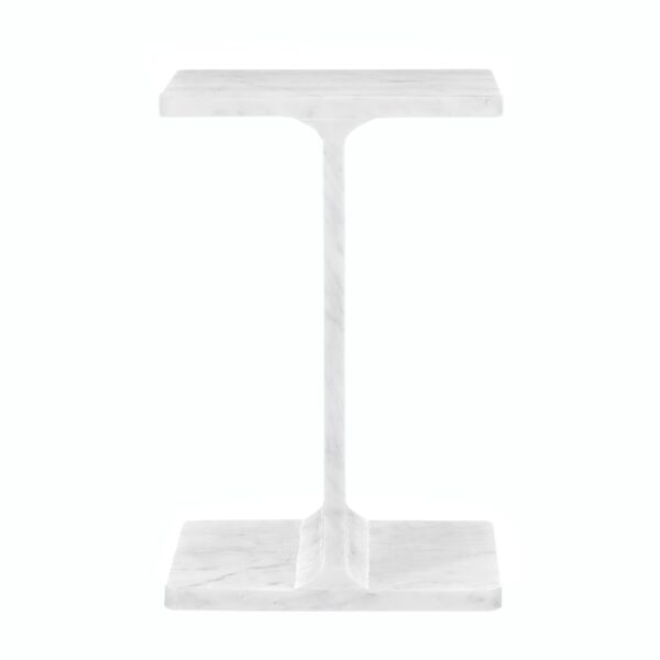Stylowy Biały Stolik Avola AV2330-2 średnica 30 cm - obrazek 1