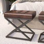 Avola AV1730-79 Siedzisko tapicerowane ciemna siena palona 51 cm - obrazek 2