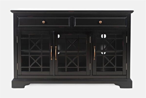 Stylowa Komoda Avola AV275-50 w Kolorze Czarnym 127 cm - obrazek 1
