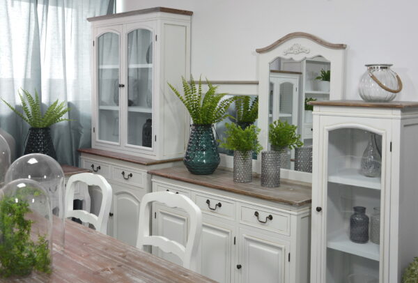 Stół Rimini White RIW026 160cm Biały z Ciemnobrązowym Blatem - obrazek 1