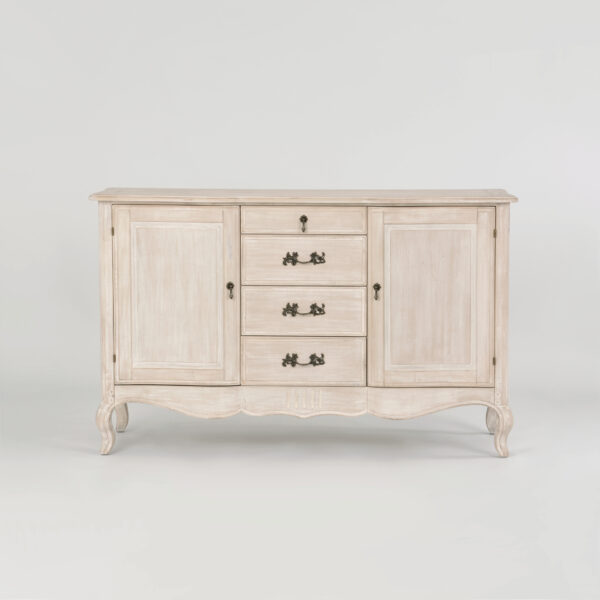 Elegancka Komoda Venezia Bianco VEB803K w Jasnobeżowym 150 cm - obrazek 1