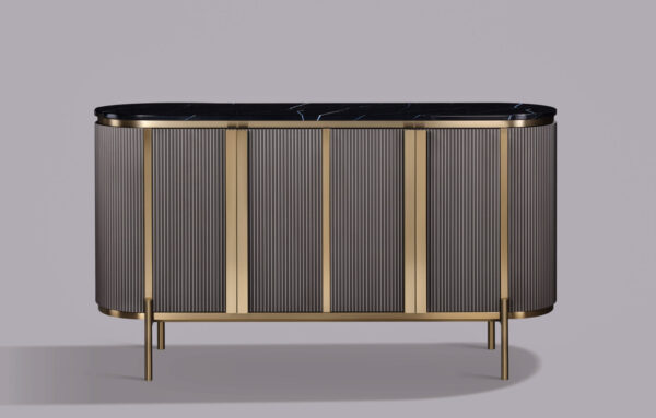 Stylowa Komoda Stilig ST384A z Uchwytem ze Stali Nierdzewnej 160 cm - obrazek 1