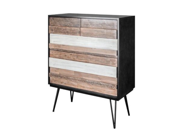 Elegancka Komoda Adesso ADESB03 w Czerni i Szarościach 100 cm - obrazek 1