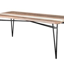 Elegancki Stół Adesso ADESD05-180 w Odcieniach Szarości i Beżu 180cm