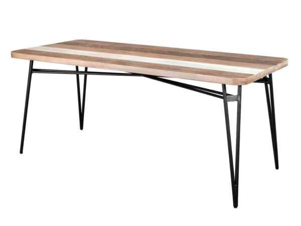 Elegancki Stół Adesso ADESD05-180 w Odcieniach Szarości i Beżu 180cm - obrazek 1