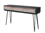 Elegancka Konsola Adesso ADESL08 w Czerni i Szarościach 140 cm