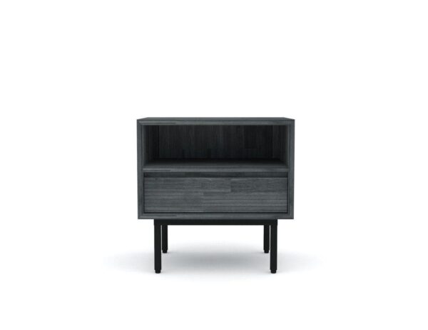 Stylowa Szafka Capella CAPB02 Tundra Grey z ciemnografitowymi nogami 55 - obrazek 1