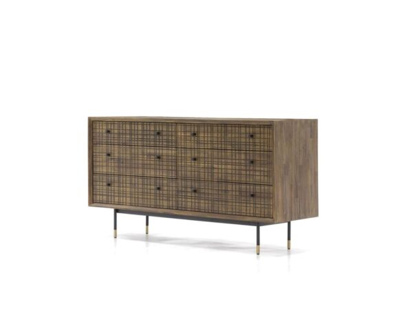 Stylowa Komoda Maze MAZB04 Jasnobrązowa 155 cm - Elegancja i Funkcjonalność - obrazek 1