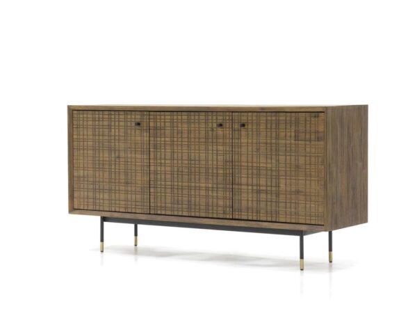 Stylowa Komoda Maze MAZD01 Jasnobrązowa 160 cm - Elegancja i Funkcjonalność - obrazek 1
